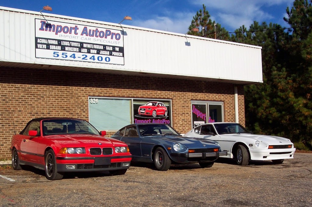 Import AutoPro | 826 S Main St, Wake Forest, NC 27587, USA | Phone: (919) 554-2400