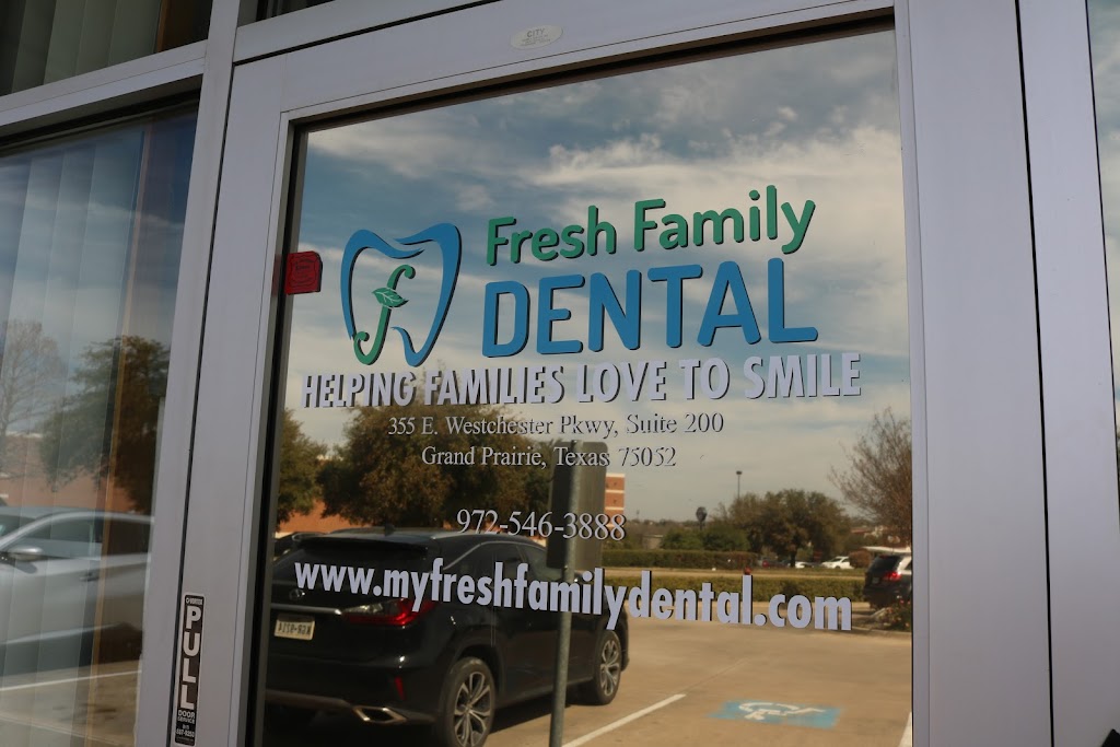 Fresh Family Dental | 355 E Westchester Pkwy Suite 200, Grand Prairie, TX 75052, USA | Phone: (972) 546-3888