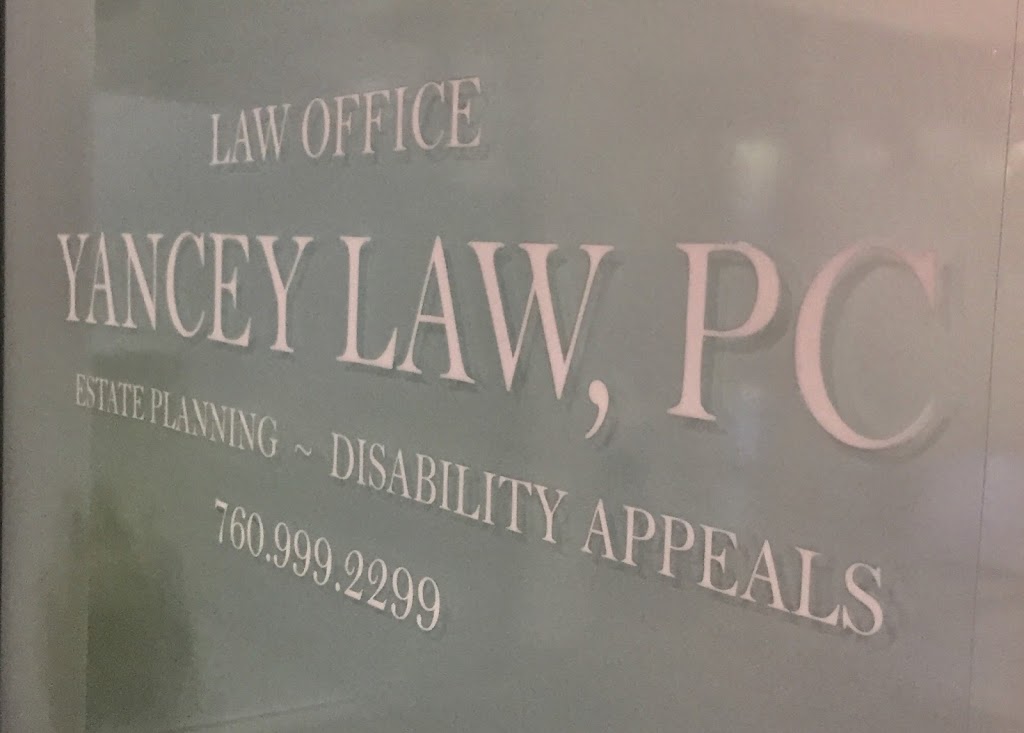 Yancey Law PC | 16950 Via De Santa Fe suite 5060-117, Rancho Santa Fe, CA 92067, USA | Phone: (760) 999-2299