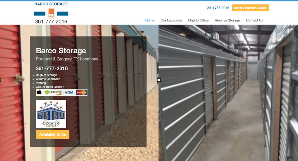 Barco Storage | 4367 FM2986, Portland, TX 78374, USA | Phone: (361) 777-2016