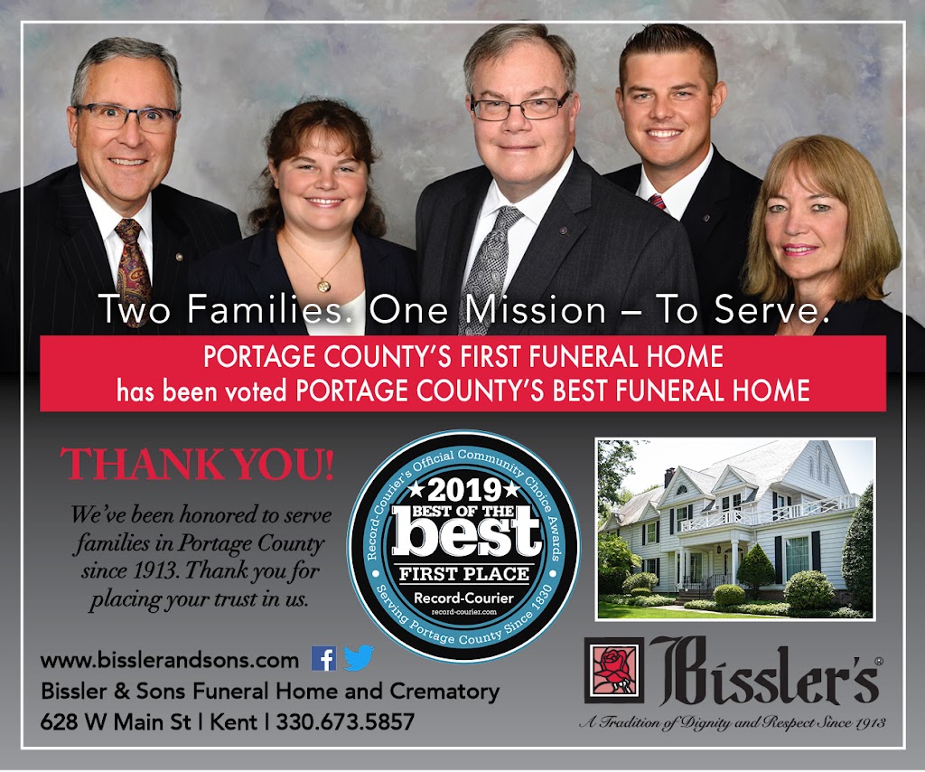 Bissler & Sons Funeral Home & Crematory | 628 W Main St, Kent, OH 44240, USA | Phone: (330) 673-5857