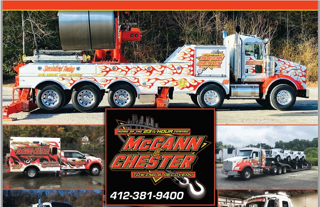 McGann and Chester Towing and Recovery, LLC. | 73C Noblestown Rd, Carnegie, PA 15106, USA | Phone: (412) 381-9400