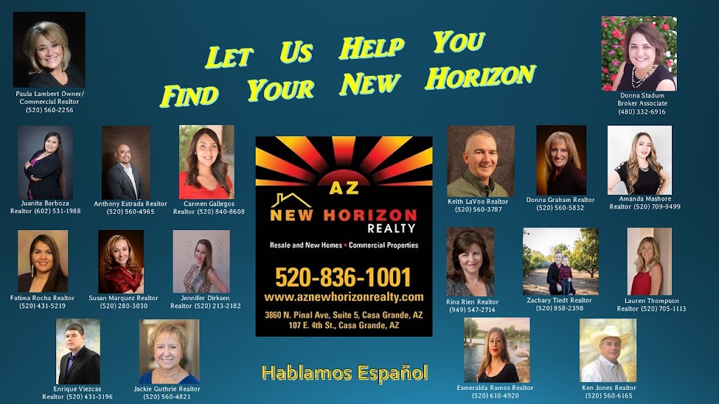 AZ New Horizon Realty | 3860 N Pinal Ave #5, Casa Grande, AZ 85122 | Phone: (520) 836-1001