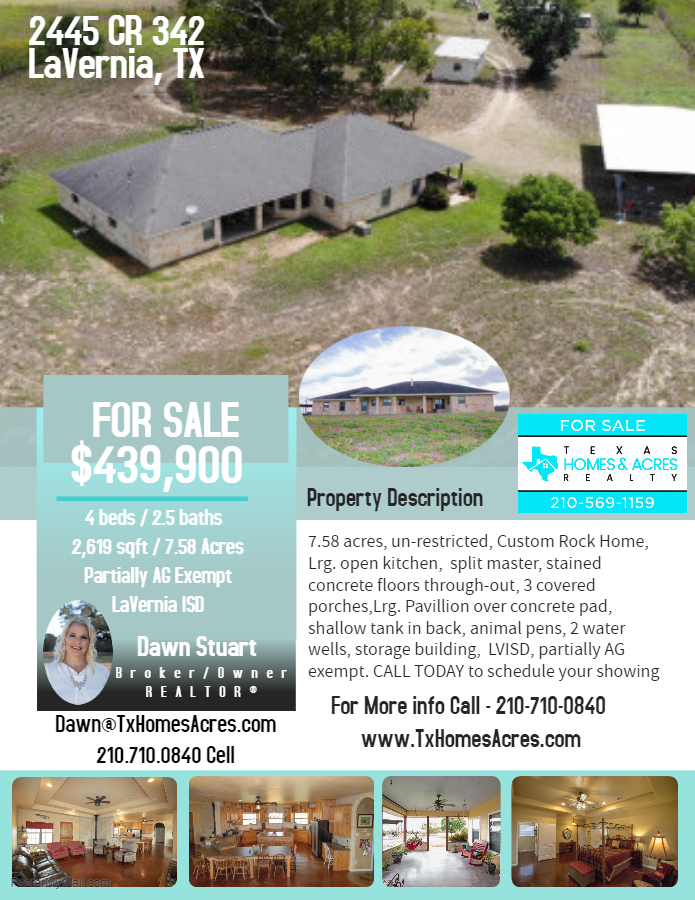 Texas Homes & Acres Realty, LLC | 78 Marx Ln, La Vernia, TX 78121, USA | Phone: (210) 569-1159