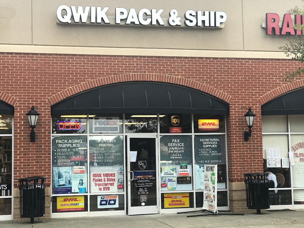 Qwik Pack & Ship Wake Forest | 12520 Capital Blvd Ste 401, Wake Forest, NC 27587, USA | Phone: (919) 569-0072