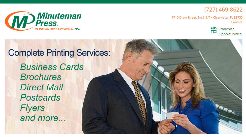 Minuteman Press Clearwater | 2475 E Bay Dr a, Largo, FL 33771, USA | Phone: (727) 469-8622