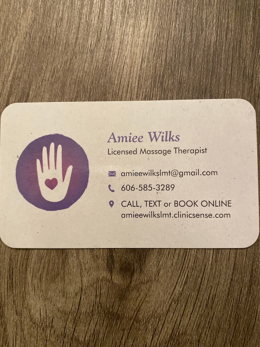 Amiee Wilks LMT | Greenleaf Shopping Center, 1000 E Lexington Ave Suite 20, Danville, KY 40422, USA | Phone: (606) 585-3289