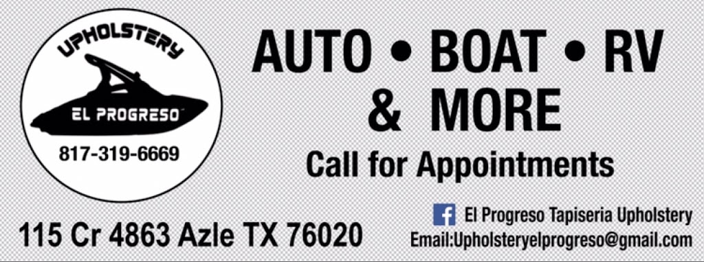 Upholstery El Progreso LLC | 115 Co Rd 4863, Azle, TX 76020, USA | Phone: (817) 319-6669