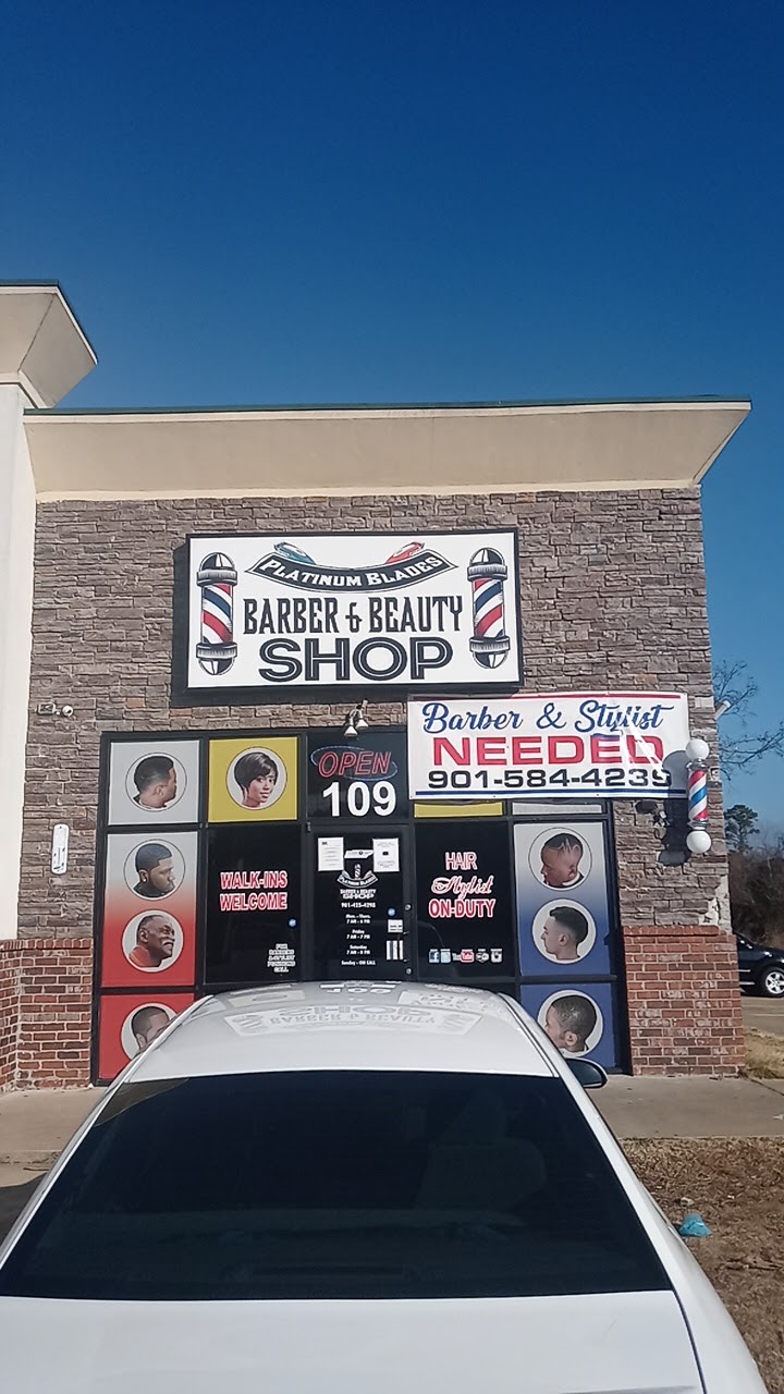 Platinum Blades Barber and Beauty Shop | 6200 Knight Arnold Rd Suite 109, Memphis, TN 38115, USA | Phone: (901) 425-4298