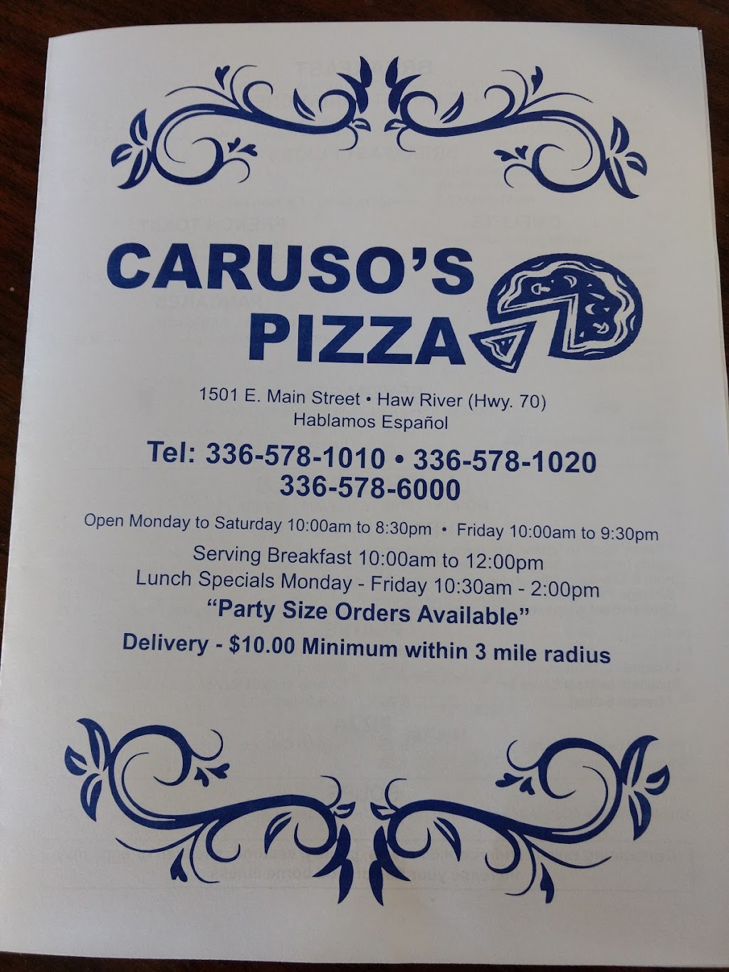 Carusos | 1501 E Main St, Mebane, NC 27302, USA | Phone: (336) 578-1010