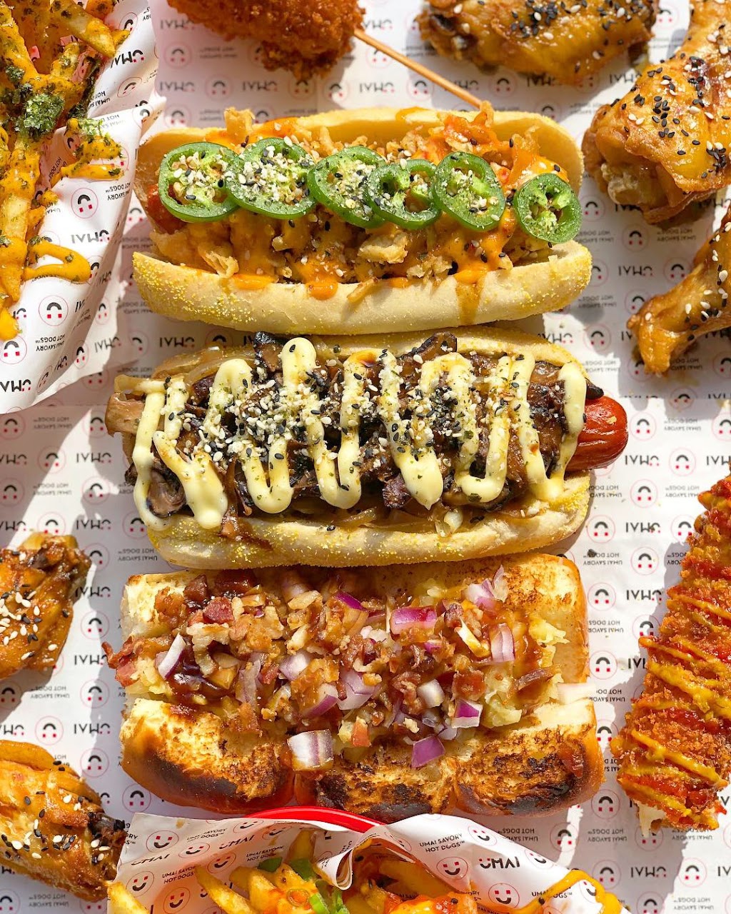 Umai Savory Hot Dogs | 6600 Topanga Canyon Blvd #1098A, Canoga Park, CA 91303, USA | Phone: (818) 963-8955