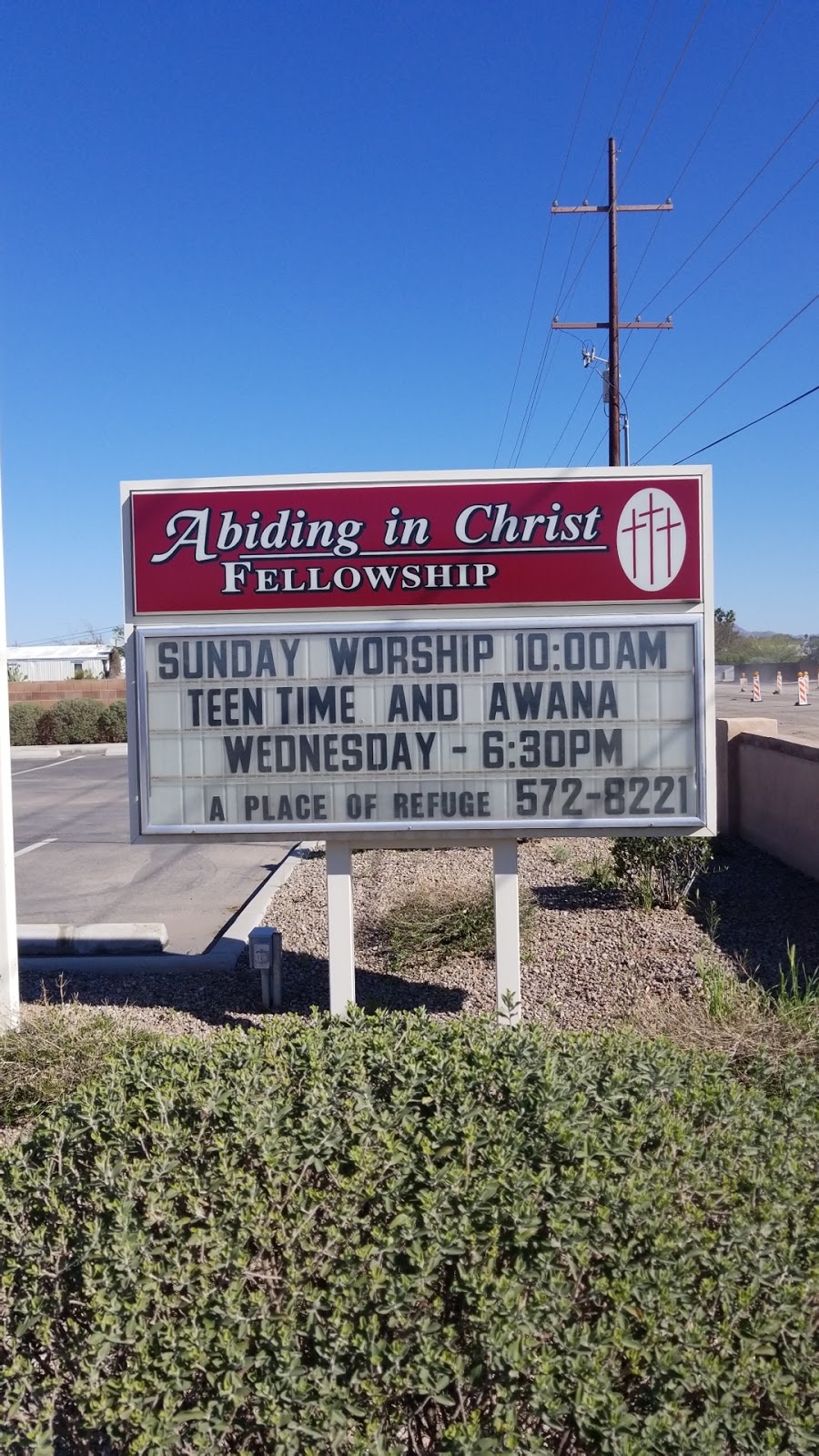 Abiding in Christ Fellowship | 7335 North Camino De Oeste, Tucson, AZ 85741, USA | Phone: (520) 331-0660