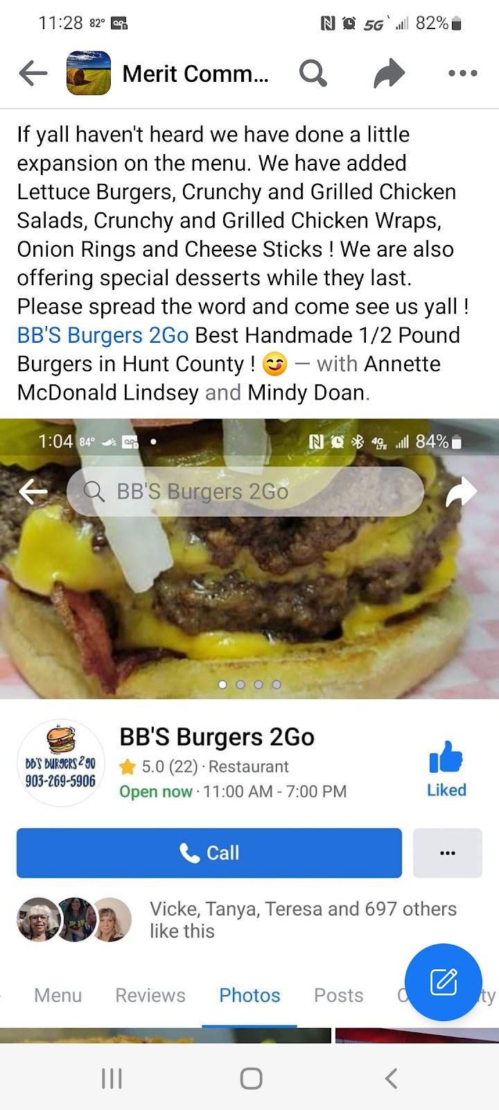 BBs Burgers 2Go | 5349 FM2194, Celeste, TX 75423, USA | Phone: (903) 269-5906