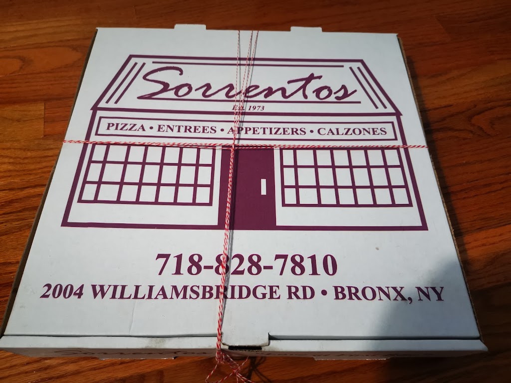 Sorrentos Pizzeria Restaurant | 2004 Williamsbridge Rd, Bronx, NY 10461, USA | Phone: (718) 828-7810