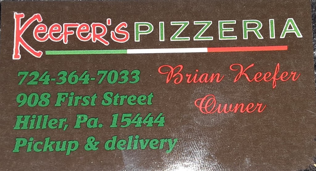 Keefers Pizzeria | 908 1st St, Hiller, PA 15444, USA | Phone: (724) 364-7033