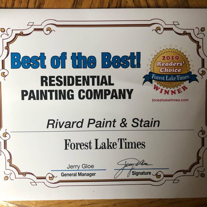 Rivard Paint & Stain | 5821 268th St, Wyoming, MN 55092, USA | Phone: (651) 462-0697