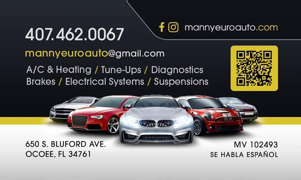 Manny Euro Auto Service | 650 S Bluford Ave, Ocoee, FL 34761 | Phone: (407) 462-0067