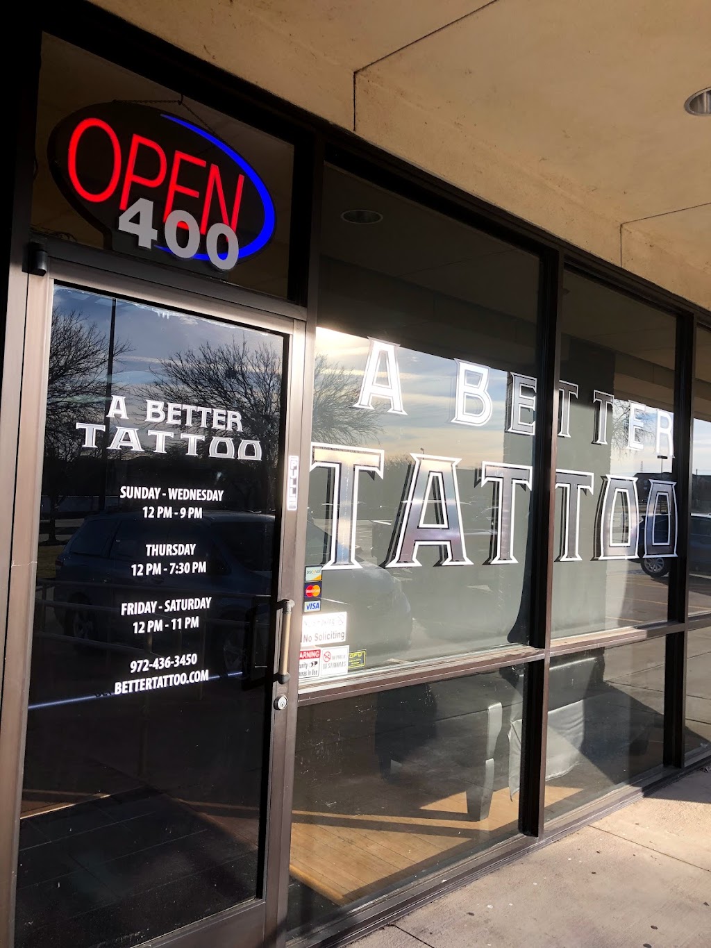 A Better Tattoo | 2154 S State Hwy 121 #400, Lewisville, TX 75067, USA | Phone: (972) 436-3450