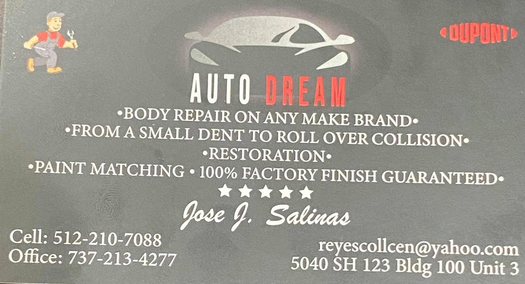 Auto Dream | 5040 Texas Hwy 123 BUILDING 100 UNIT 3, San Marcos, TX 78666, USA | Phone: (737) 213-4277