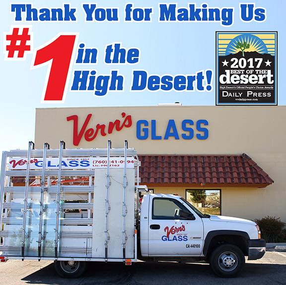 Verns Glass | 15361 Anacapa Rd, Victorville, CA 92392, USA | Phone: (760) 241-0994