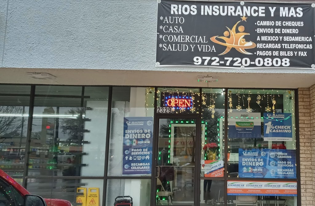 Rios Insurance Y Mas | 2329 W Shady Grove Rd, Irving, TX 75061, USA | Phone: (972) 720-0808
