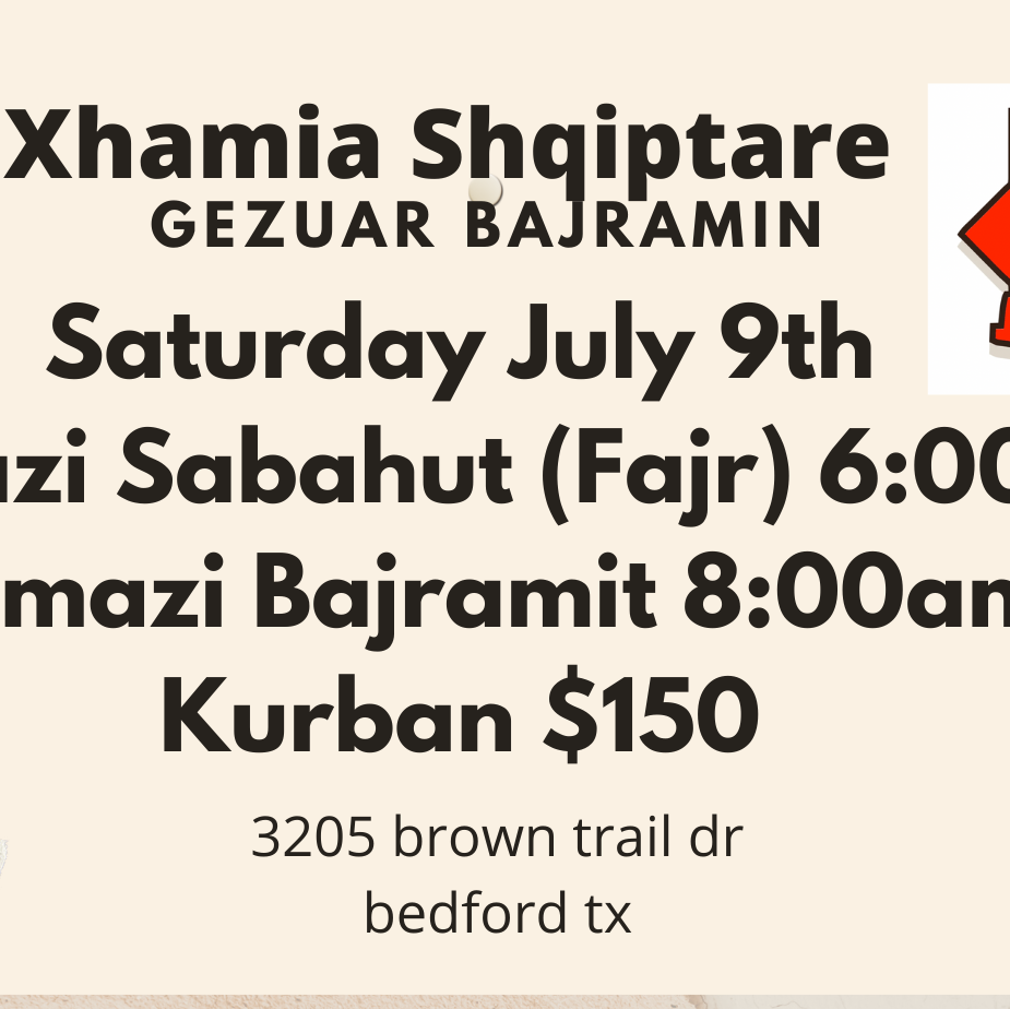 Xhamia Shqiptare DFW (Masjid Albani) | 3205 Brown Trail, Bedford, TX 76021, USA | Phone: (972) 469-0297