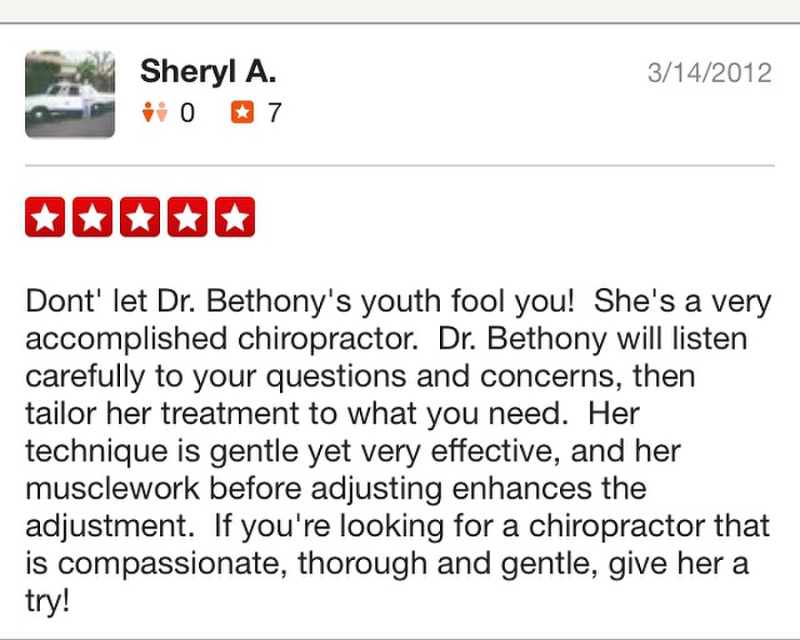 Dr. Bethony G. Genovea, DC | 3914A Smith St, Union City, CA 94587, USA | Phone: (510) 545-2551