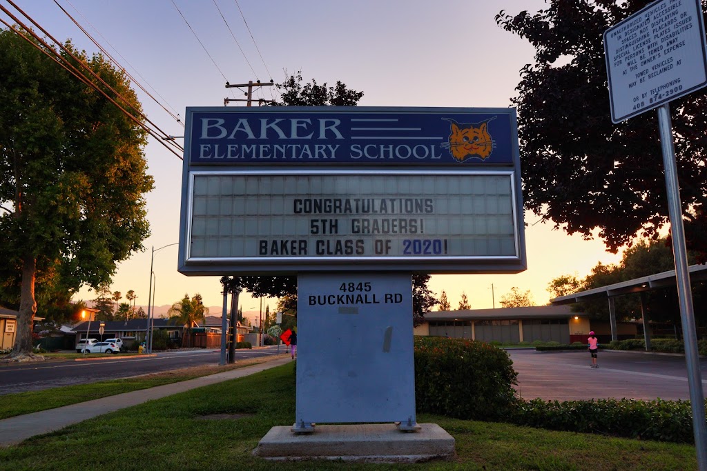 Baker Elementary School | 4845 Bucknall Rd, San Jose, CA 95130, USA | Phone: (408) 874-3200