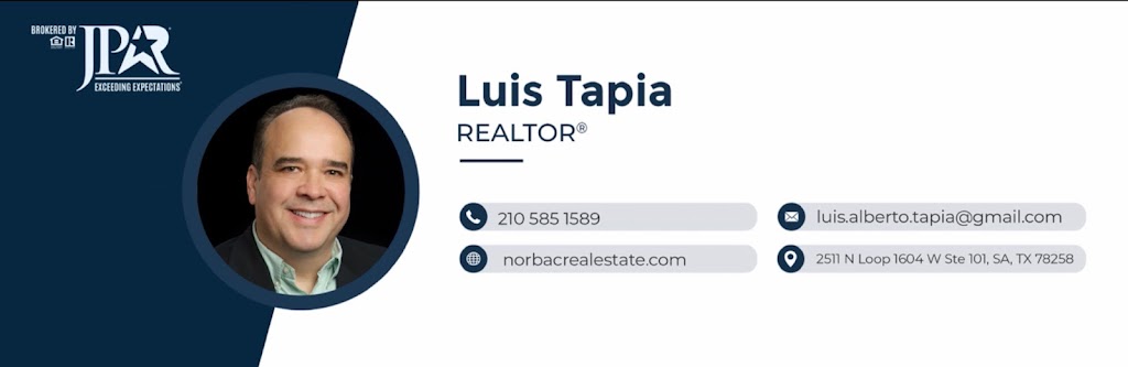 Norbac Real Estate: Luis Tapia | 2511 N Loop 1604 W Suite #101, San Antonio, TX 78258, USA | Phone: (210) 585-1589