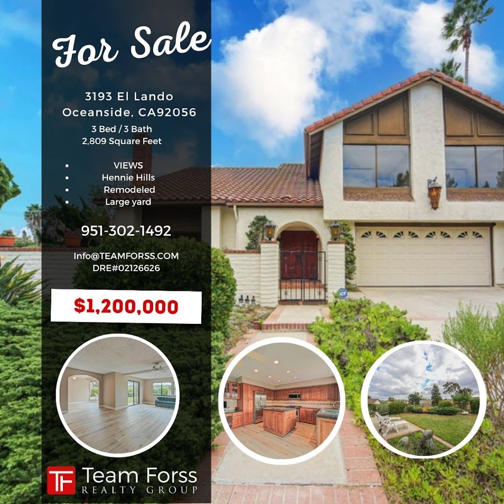 Team Forss Realty Group | 31213 Temecula Pkwy, Temecula, CA 92592 | Phone: (951) 289-3066