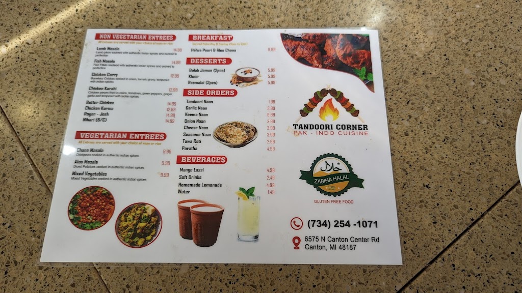 Tandoori Corner | 6575 N Canton Center Rd, Canton, MI 48187 | Phone: (734) 254-1071