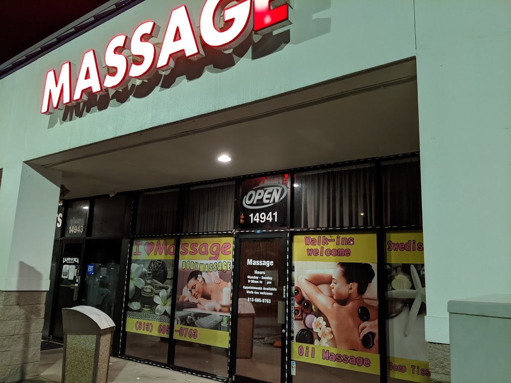 I love massage | 14941 Bruce B Downs Blvd #203, Tampa, FL 33613 | Phone: (813) 605-0763