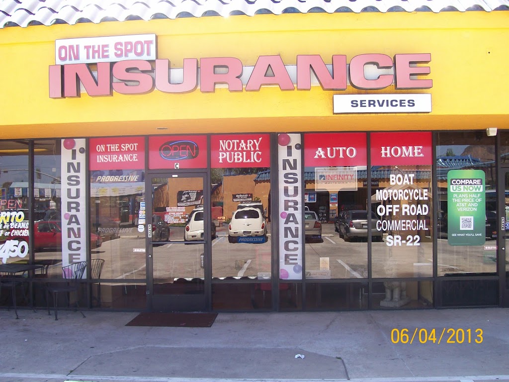 On The Spot Insurance Services Inc. | 1558 N Magnolia Ave Ste C, El Cajon, CA 92020, USA | Phone: (619) 833-6063