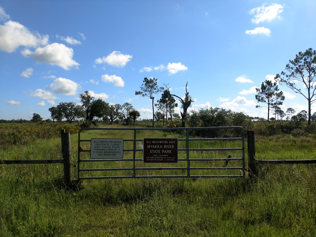 Myakka River State Park All Weather Road Gate | Myakka State Park Rd, Sarasota, FL 34241, USA | Phone: (941) 361-6511