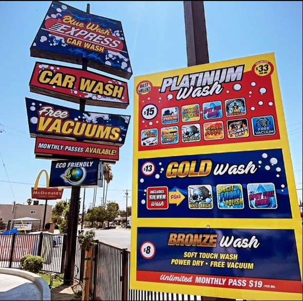 Blue Wash Express Car Wash Reseda | 18815 Sherman Way, Reseda, CA 91335, USA | Phone: (424) 282-1499