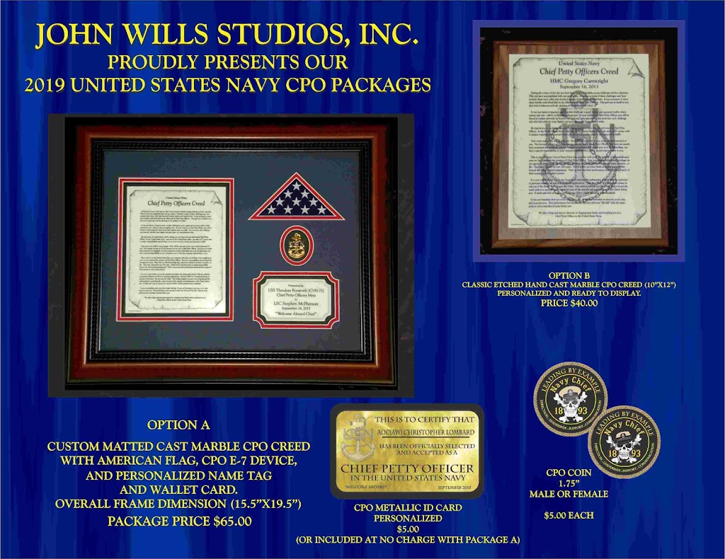 John Wills Studios | Lynn Way Business Park, 800 Seahawk Cir #114, Virginia Beach, VA 23452, USA | Phone: (757) 468-0260