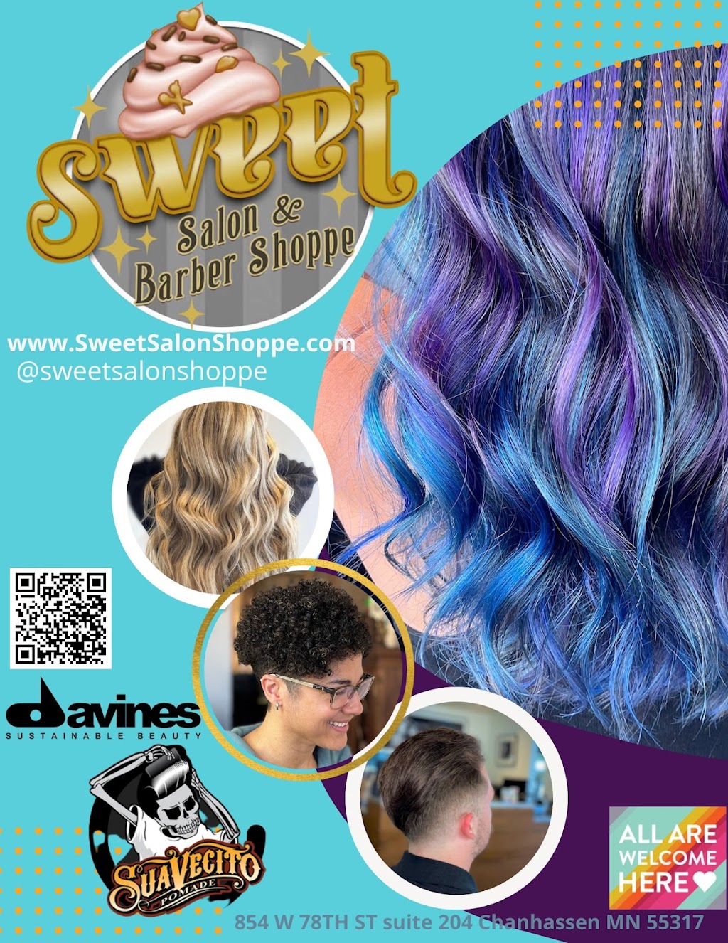 Sweet Salon and Barber Shoppe | 854 W 78th St Ste 204, Chanhassen, MN 55317, USA | Phone: (952) 381-2337