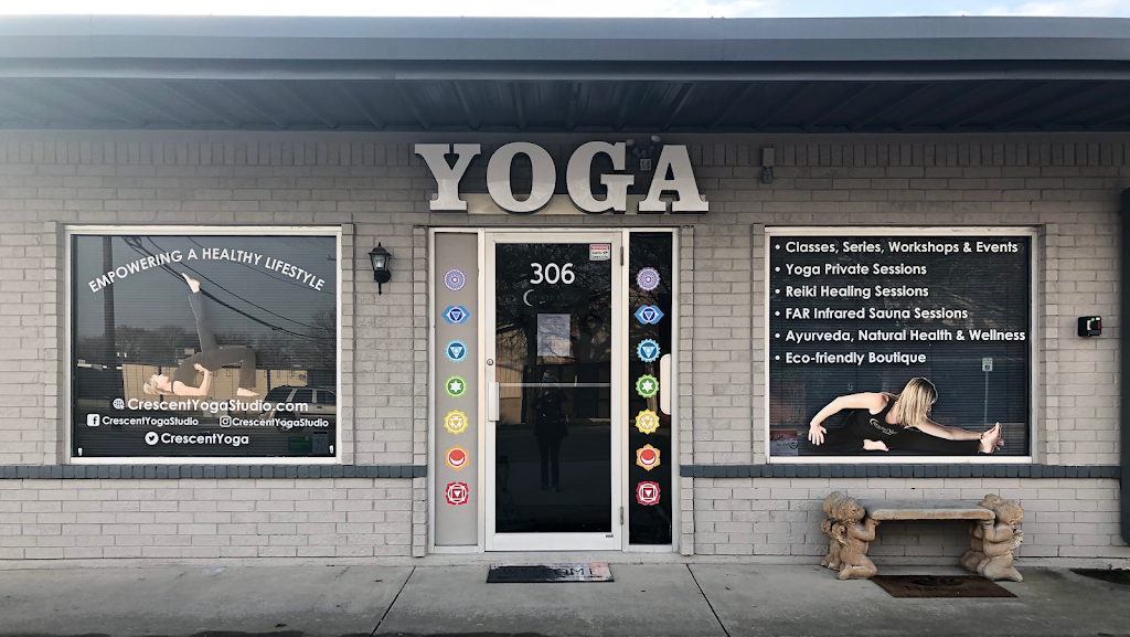 Crescent Yoga Studio & Eco-Boutique | 306 W Avenue F, Midlothian, TX 76065, USA | Phone: (214) 817-8597