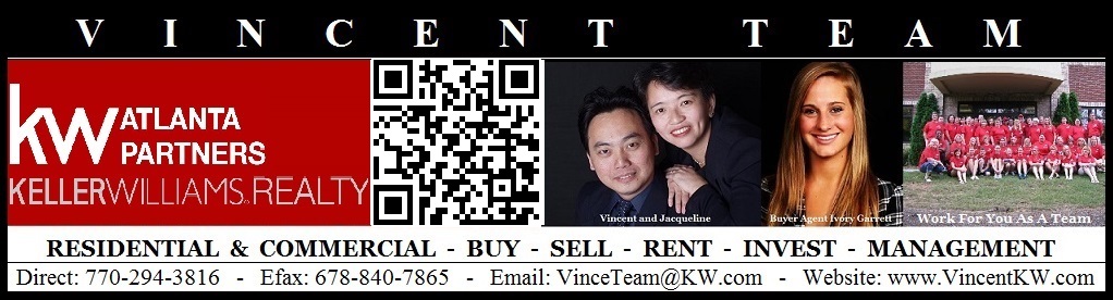 Vincent Team - Keller Williams Real Estate Atlanta Partners | 354 Newnan Crossing Bypass Suite 235, Newnan, GA 30265, USA | Phone: (770) 294-3816