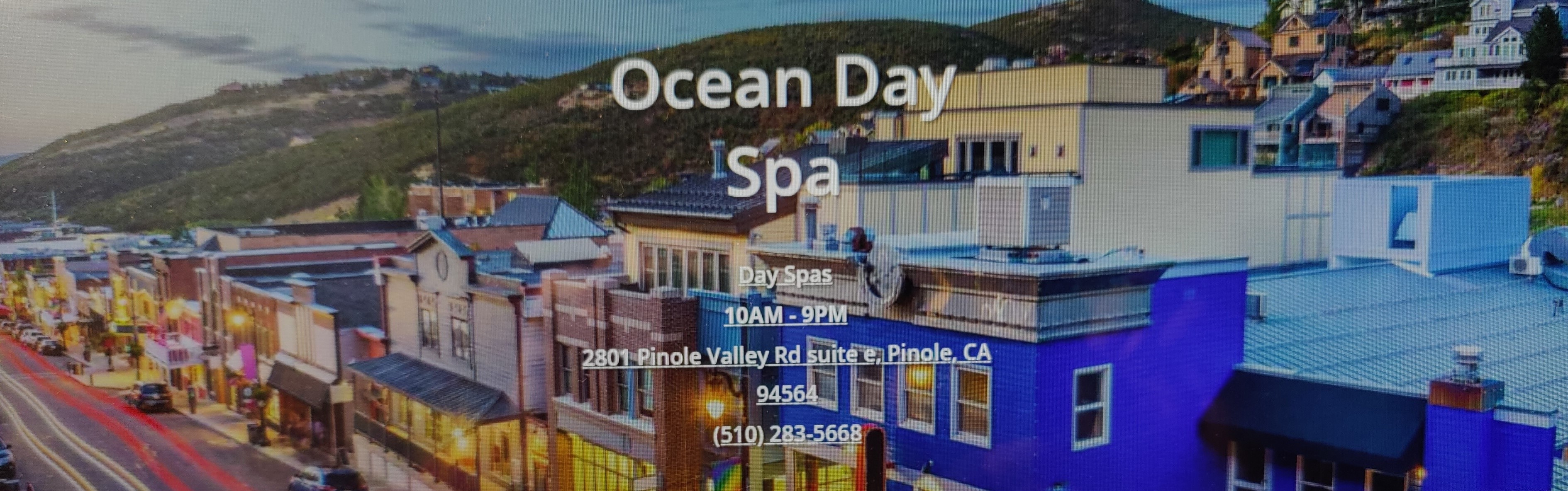 Ocean Day Spa Pinole | 2801 Pinole Valley Rd suite e, Pinole, CA 94564, United States | Phone: (151) 028-35668