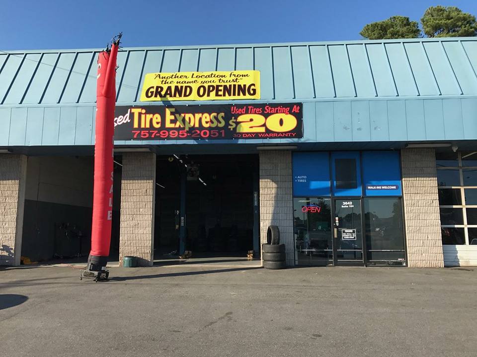 Used Tire Express | 3642 Holland Rd # 104, Virginia Beach, VA 23452, USA | Phone: (757) 995-2051