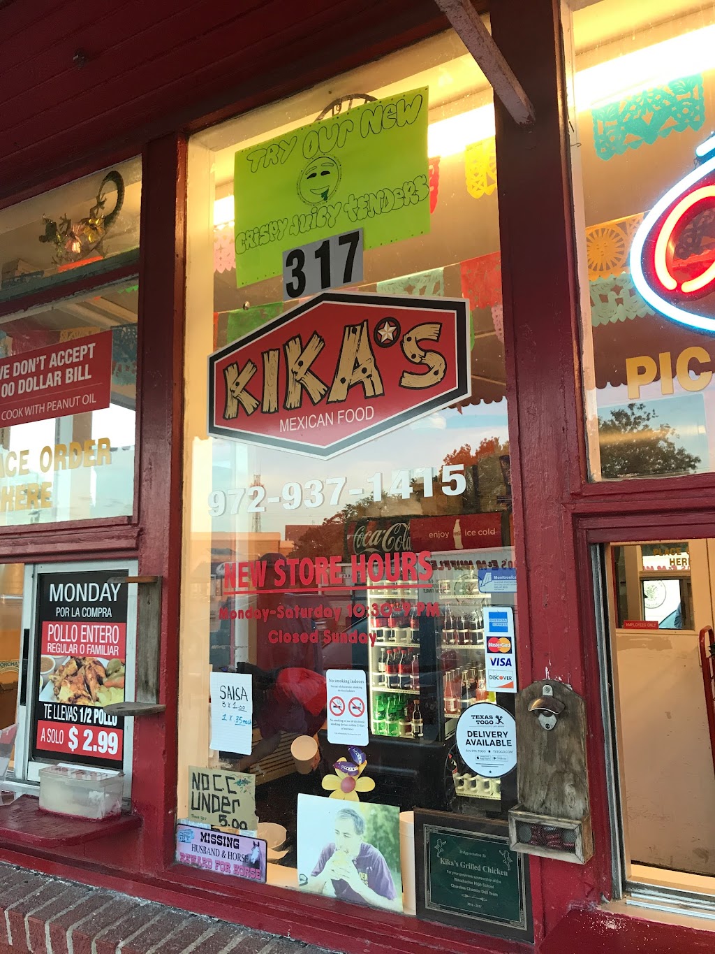 Kikas Grilled Chicken | 317 N Elm St, Waxahachie, TX 75165, USA | Phone: (972) 937-1415