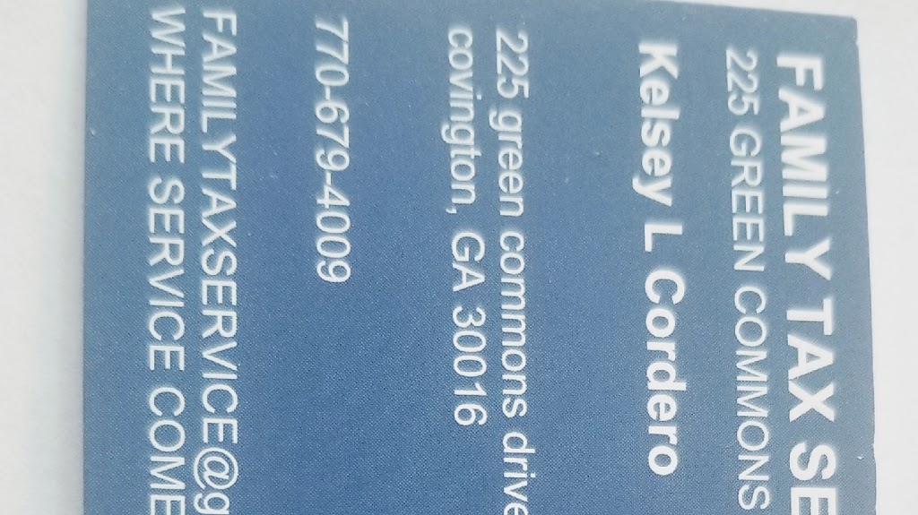 Family Tax Services | 225 Green Commons Dr, Covington, GA 30016, USA | Phone: (770) 679-4009