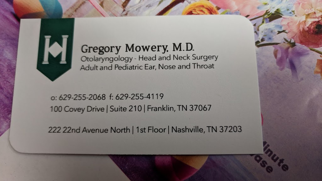 Gregory Mowery, MD | 1622 Westgate Cir, Brentwood, TN 37027, USA | Phone: (629) 255-2068