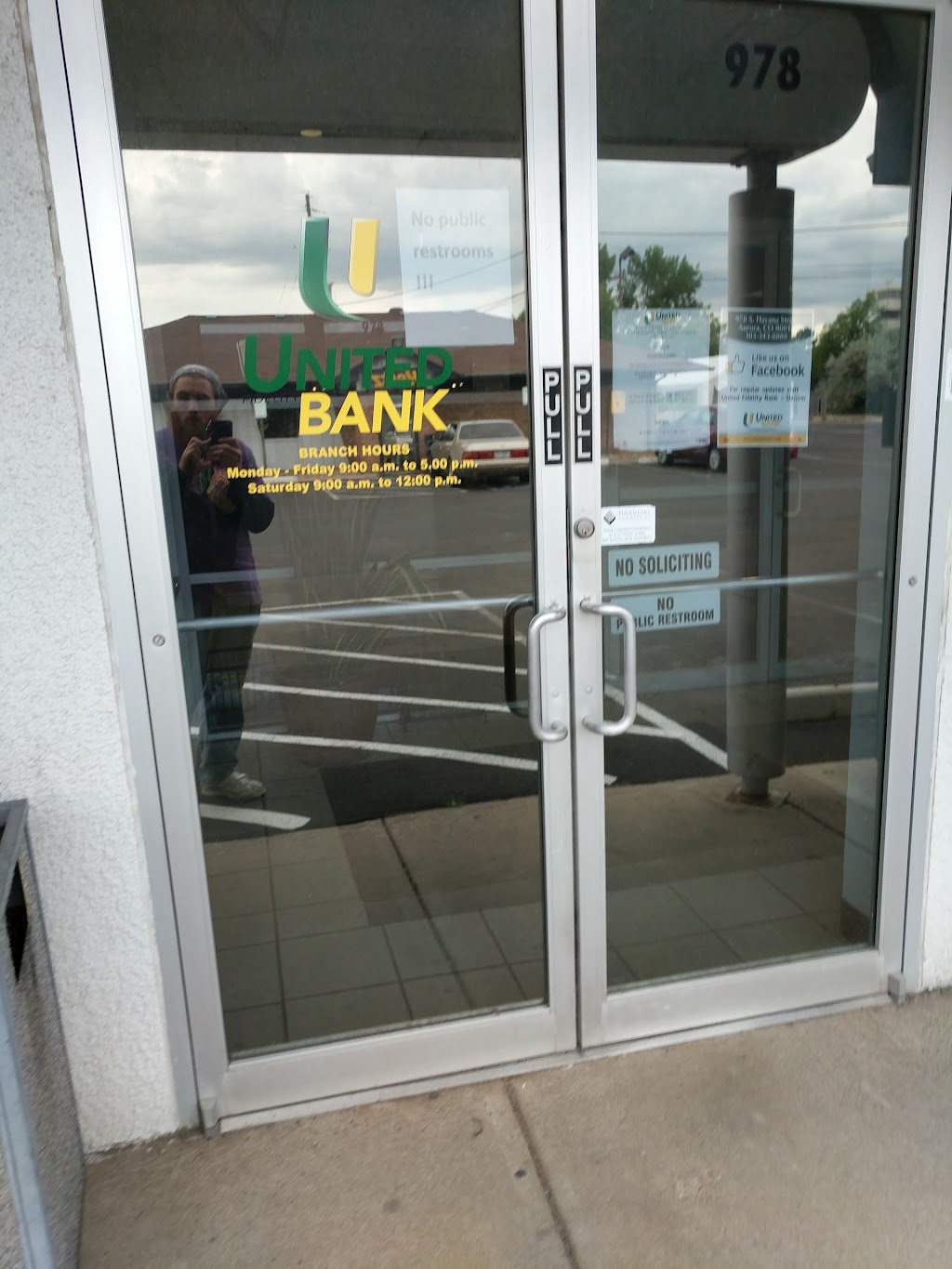 United Fidelity Bank-Aurora Banking Center | 978 S Havana St, Aurora, CO 80012, USA | Phone: (303) 343-8888
