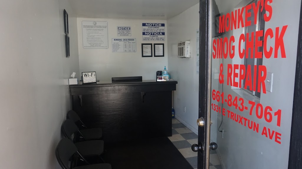 Monkey’s Smog Check and Repair STAR STATION | 1331 E Truxtun Ave, Bakersfield, CA 93305, USA | Phone: (661) 843-7061