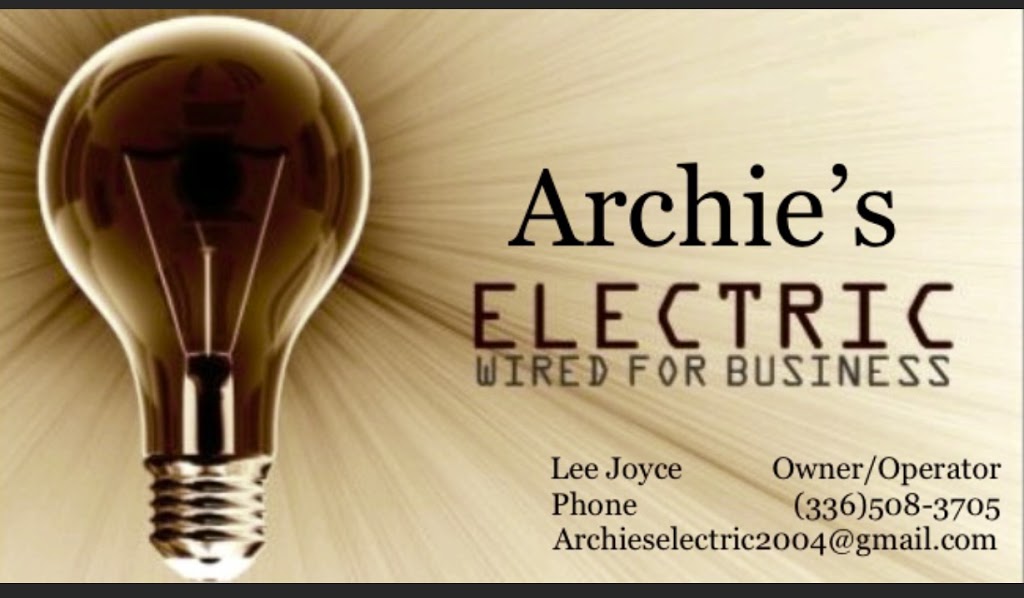 Archie’s Electric | 1140 Hinsdale Rd, Walnut Cove, NC 27052, USA | Phone: (336) 508-3705
