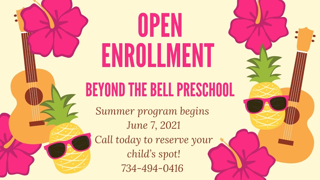 Beyond the Bell Preschool | Off Ecorse Rd; E of, Wayne Rd, Romulus, MI 48174, USA | Phone: (734) 494-0416