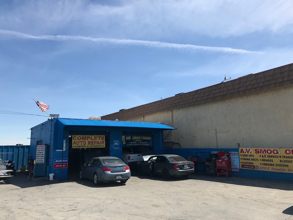 A V Smog Center and auto repair | 1259 E Palmdale Blvd, Palmdale, CA 93550, USA | Phone: (661) 272-0904