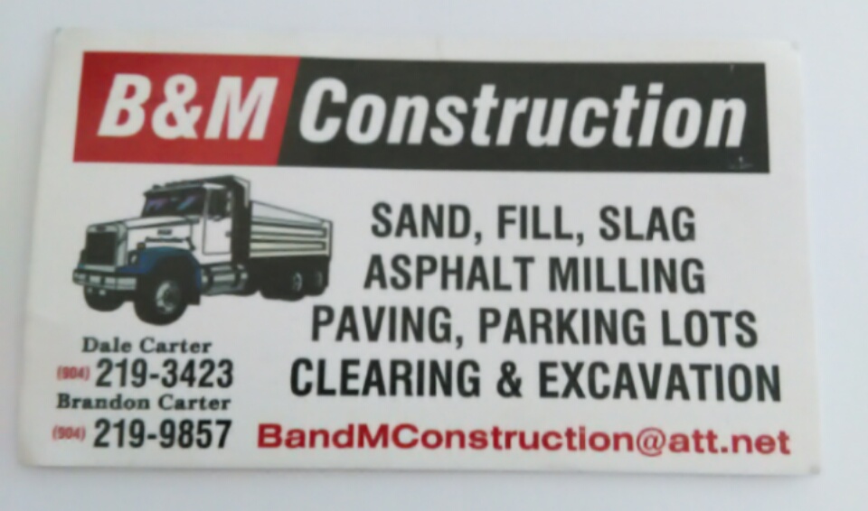 B & M Construction & Hauling | 2141 Louie Carter Rd, Maxville, FL 32234 | Phone: (904) 219-3423